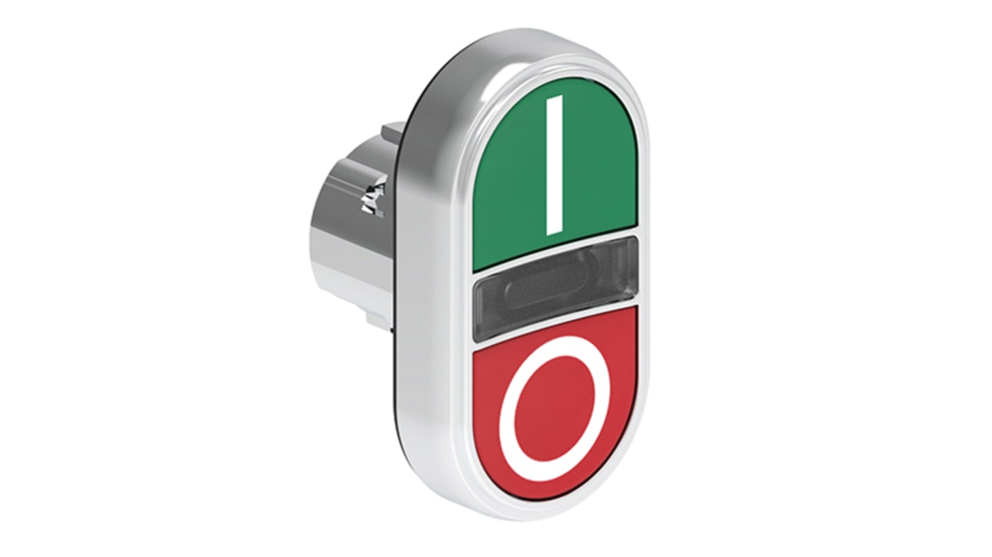 Lovato LPSBL71 Series Green, Red Momentary Push Button, 22mm Cutout