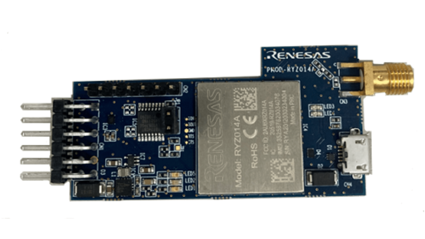 Renesas Electronics LTE Cat-M1 Cellular IoT Module LTE Expansion Board for RYZ014A RTKYZ014A0B00000BE