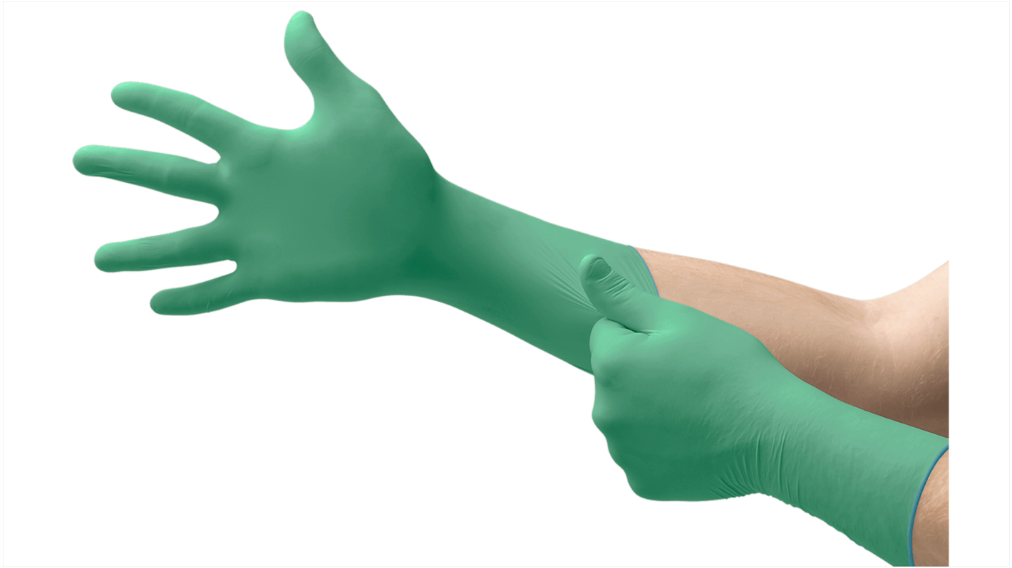 Ansell MICROFLEX® Green Powder-Free Neoprene Disposable Gloves, Size S, No, 500 per Pack