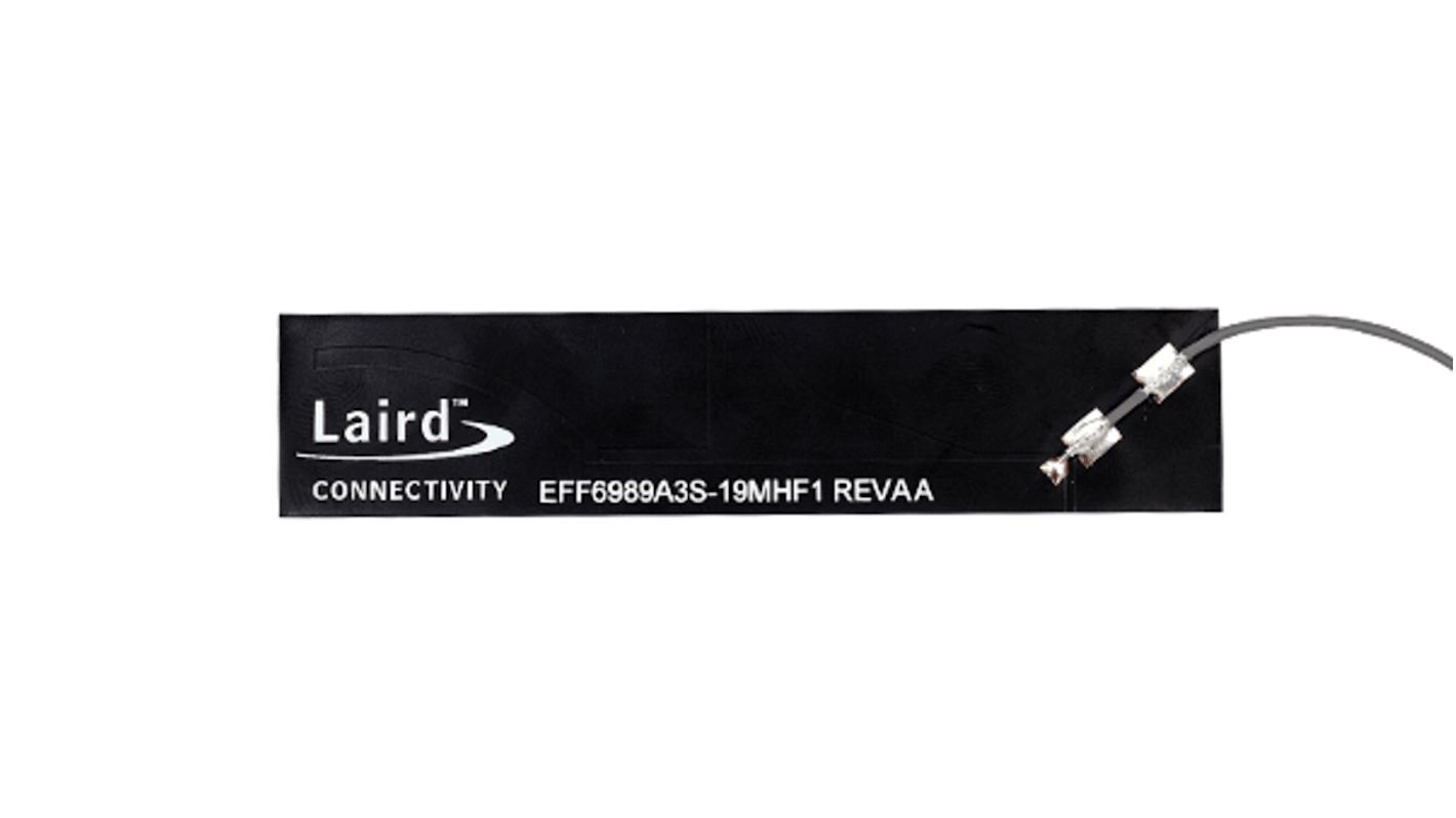 Ezurio EFF6989A3S-19MH4L Plate Multi-Band Antenna with IPEX Connector, 4G, 5G, NB IoT