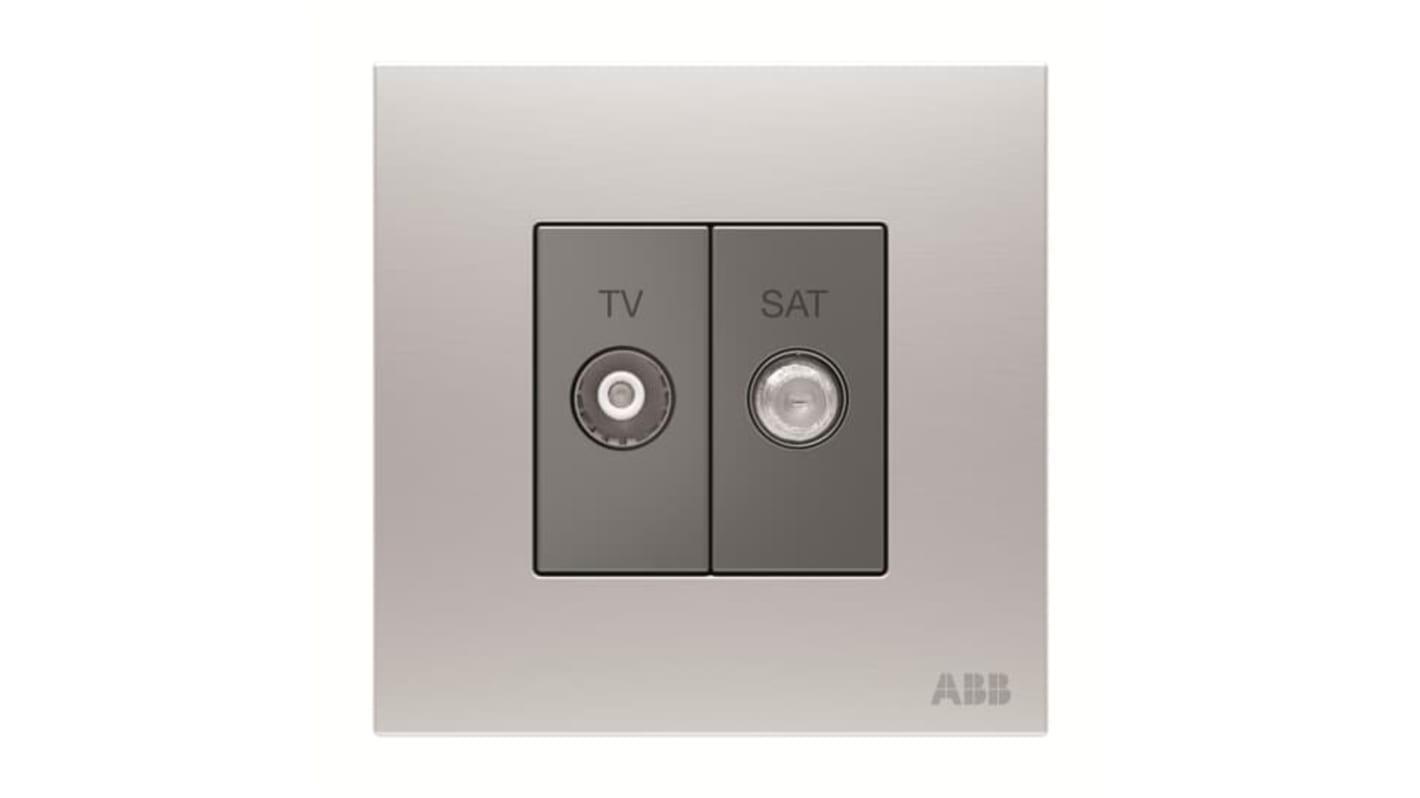 SAT, TV Female 2 Outlet TV Aerial Connector