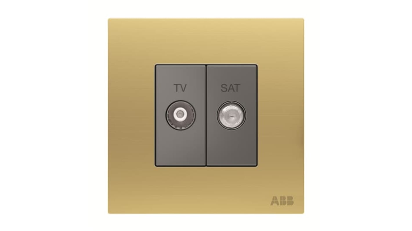 SAT, TV Female 2 Outlet TV Aerial Connector