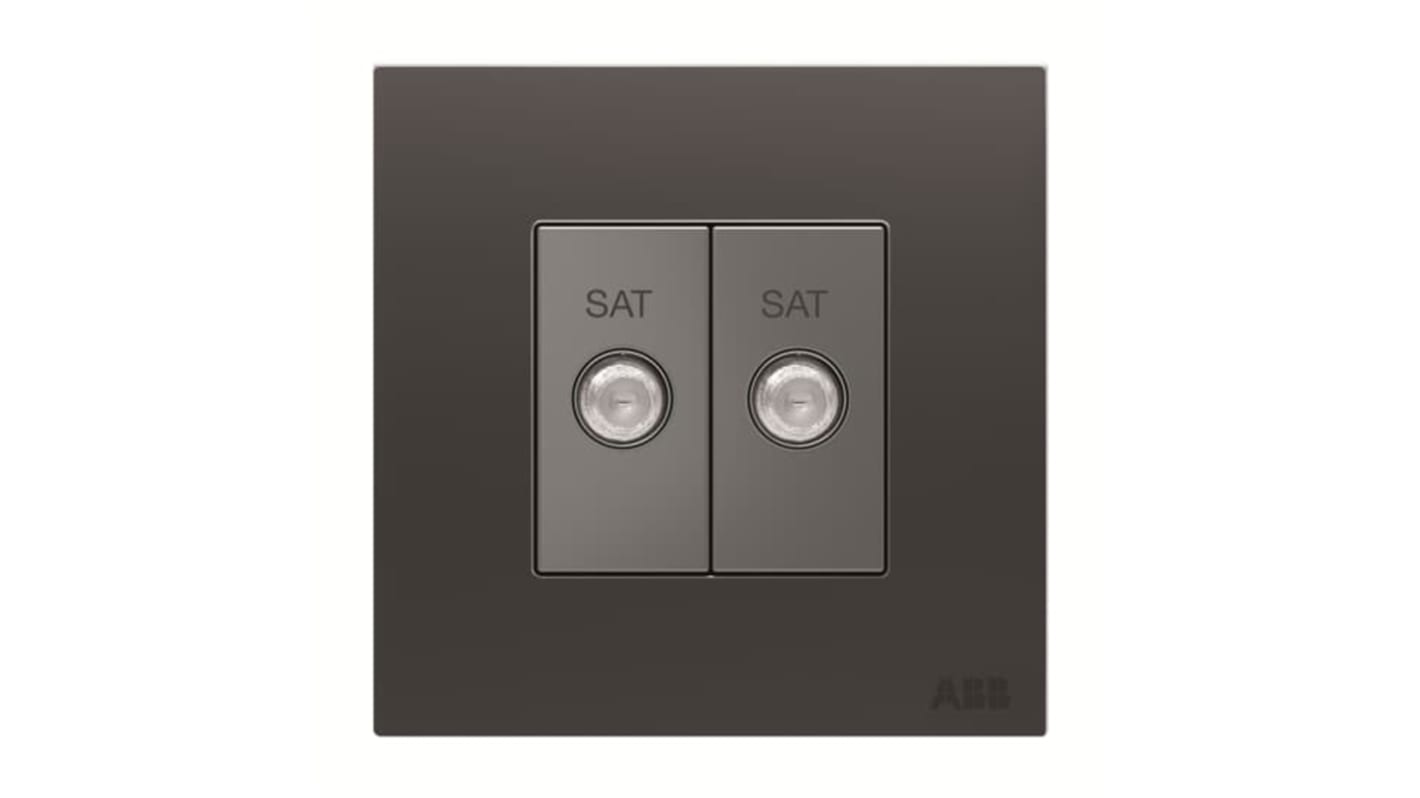 SAT Female 2 Outlet Socket