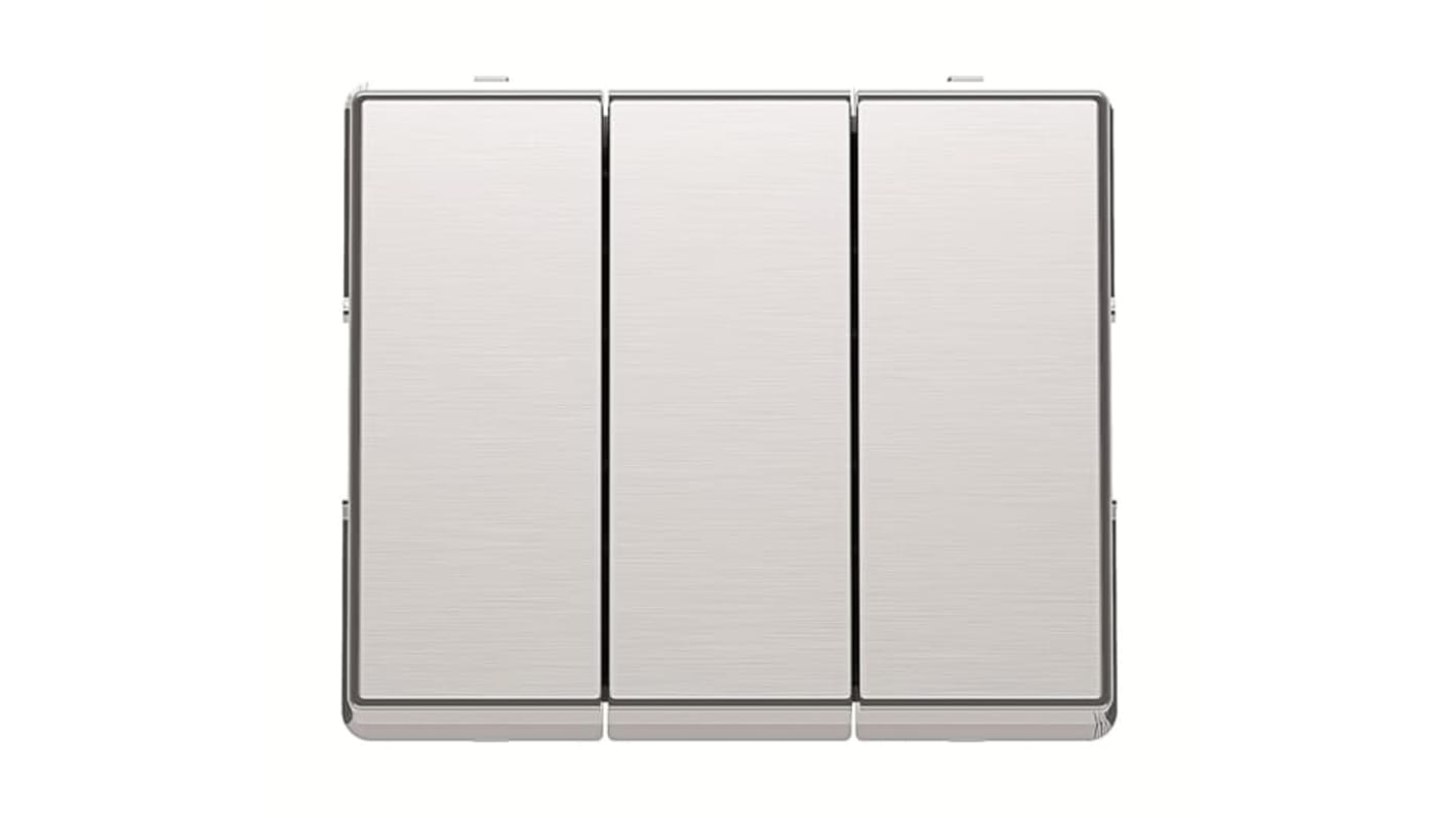 2CLA630200N1156 | ABB Grey Rocker Light Switch, 2 Way, 3 Gang ...