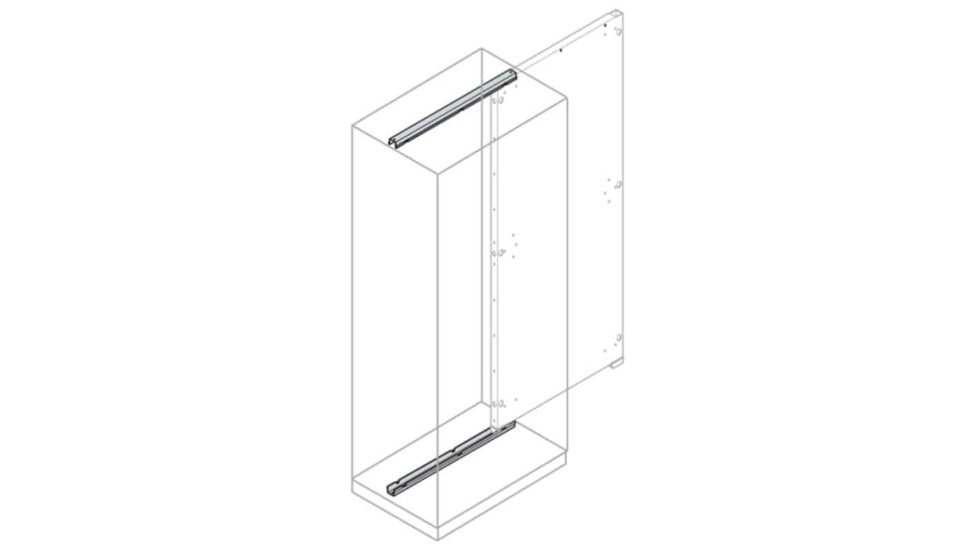 ABB IS2 Series Galvanised Steel Guiding Rail, 60mm W, 400mm L For Use With IS2 Enclosures for Automation