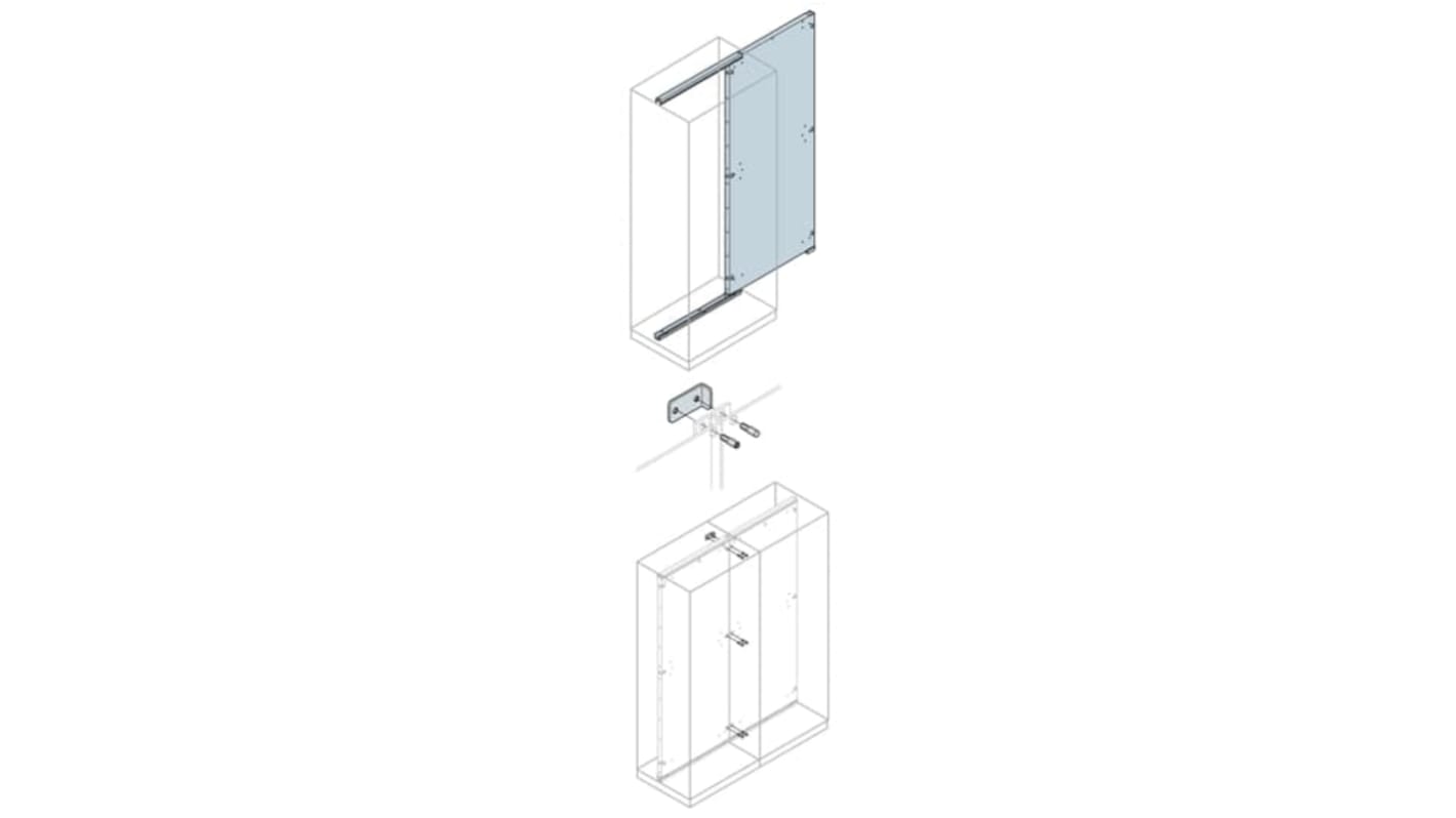 Placa de montaje ABB en Acero galvanizado, long. 1.8m, ancho 1.6m