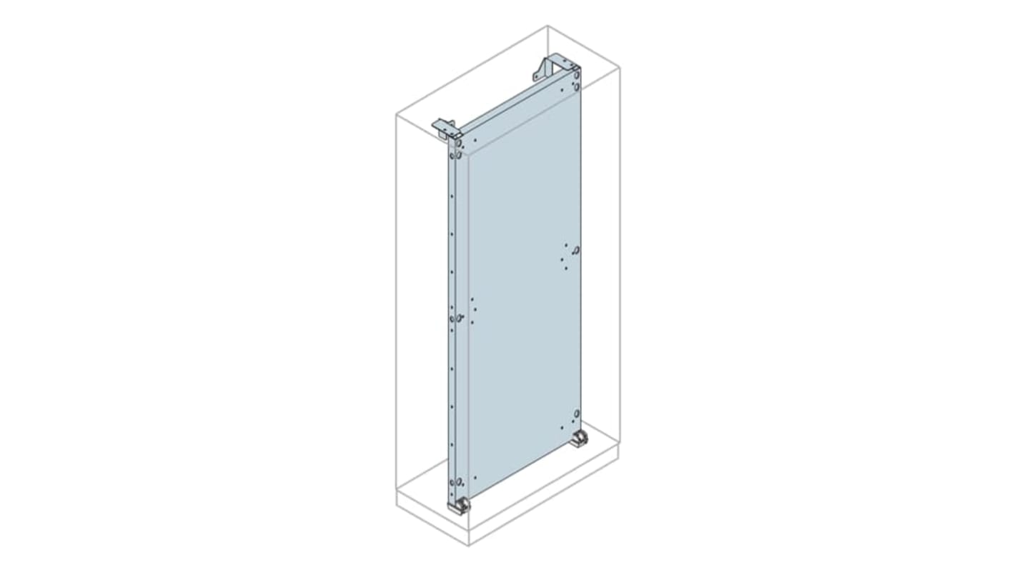 ABB IS2 Series Galvanised Steel Mounting Plate, 1.2m W, 2m L for Use with IS2 Enclosures