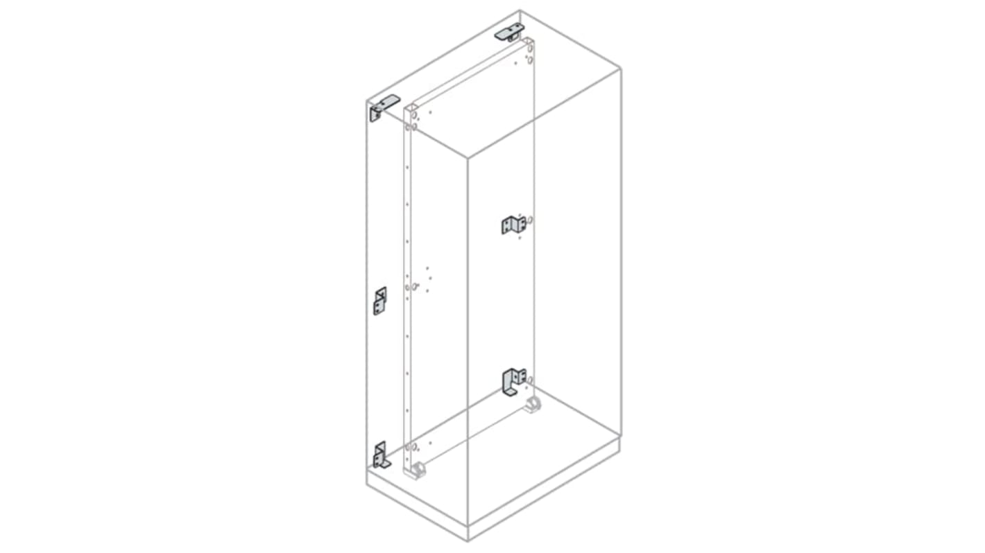 Kit de Montaje Trasero ABB serie IS2 de Acero, para usar con Cajas is2 para automatización