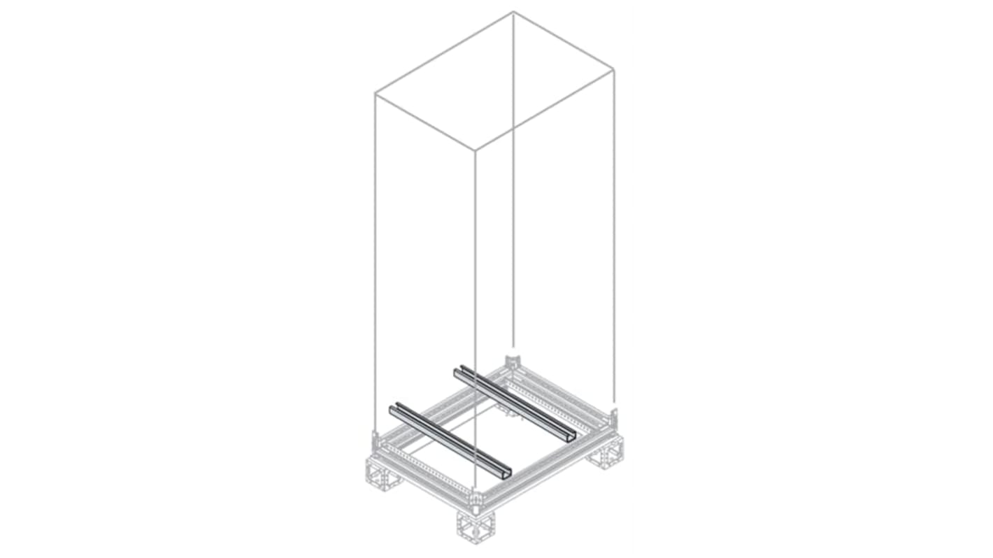 Pieza Transversal de Sujeción de Placa ABB serie IS2 de Acero, para usar con Cajas is2 para automatización