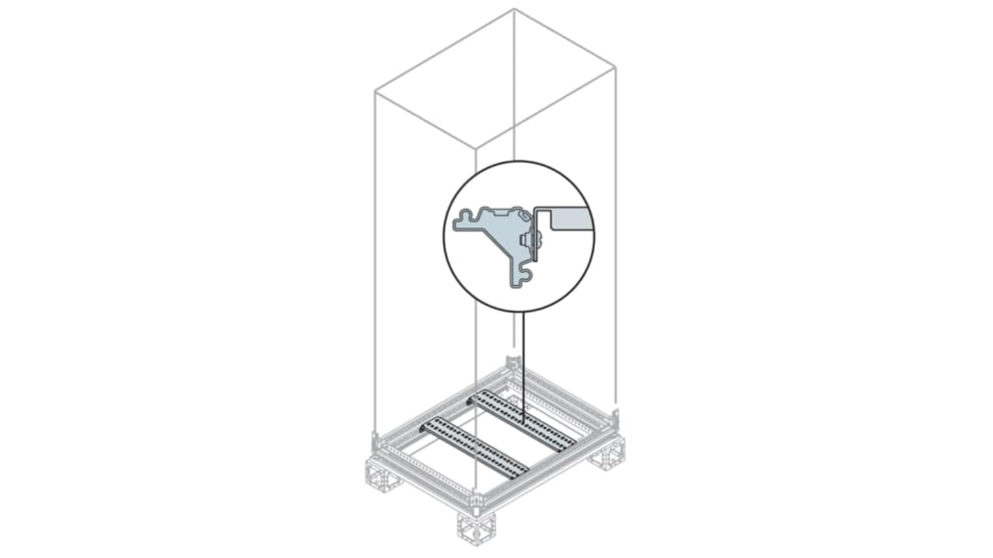 ABB AM2 Series Galvanised Steel Crosspiece, 150mm W, 400mm L For Use With IS2 Enclosures