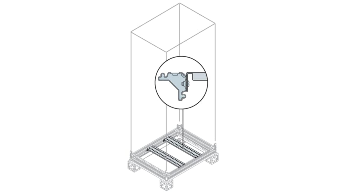 ABB IS2 Series Galvanised Steel Crosspiece, 145mm W, 600mm L For Use With IS2 Enclosures