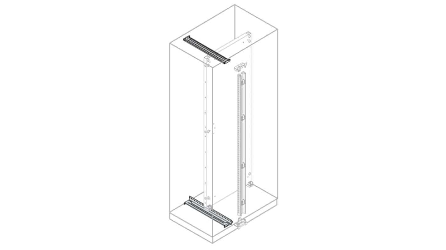 ABB IS2 Series Galvanised Steel Guiding Rail, 185mm W, 800mm L For Use With IS2 Enclosures
