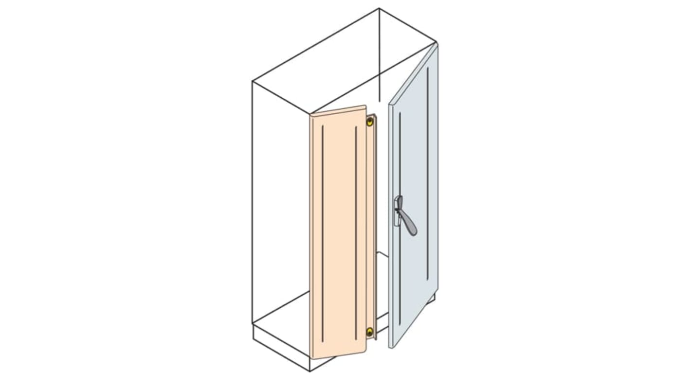 ABB AM2 Series Steel RAL 7035 Blind Double Door, 200mm W, 2m L for Use with IS2 Enclosures