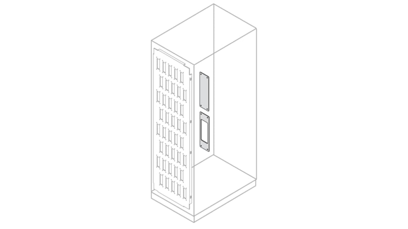 ABB IS2 Series Galvanised Steel Connector Reducing Plate, 48mm W, 146mm L for Use with IS2 Enclosures