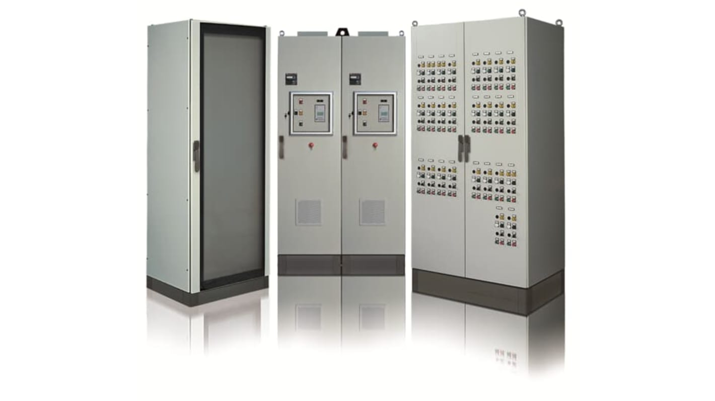 ABB IS2 Gehäuseplatte Typ Panel : 1-Einbaustellen 18-Module B. 600mm L. 150mm Stahl für Am2-Schränke, IS2-Gehäuse für