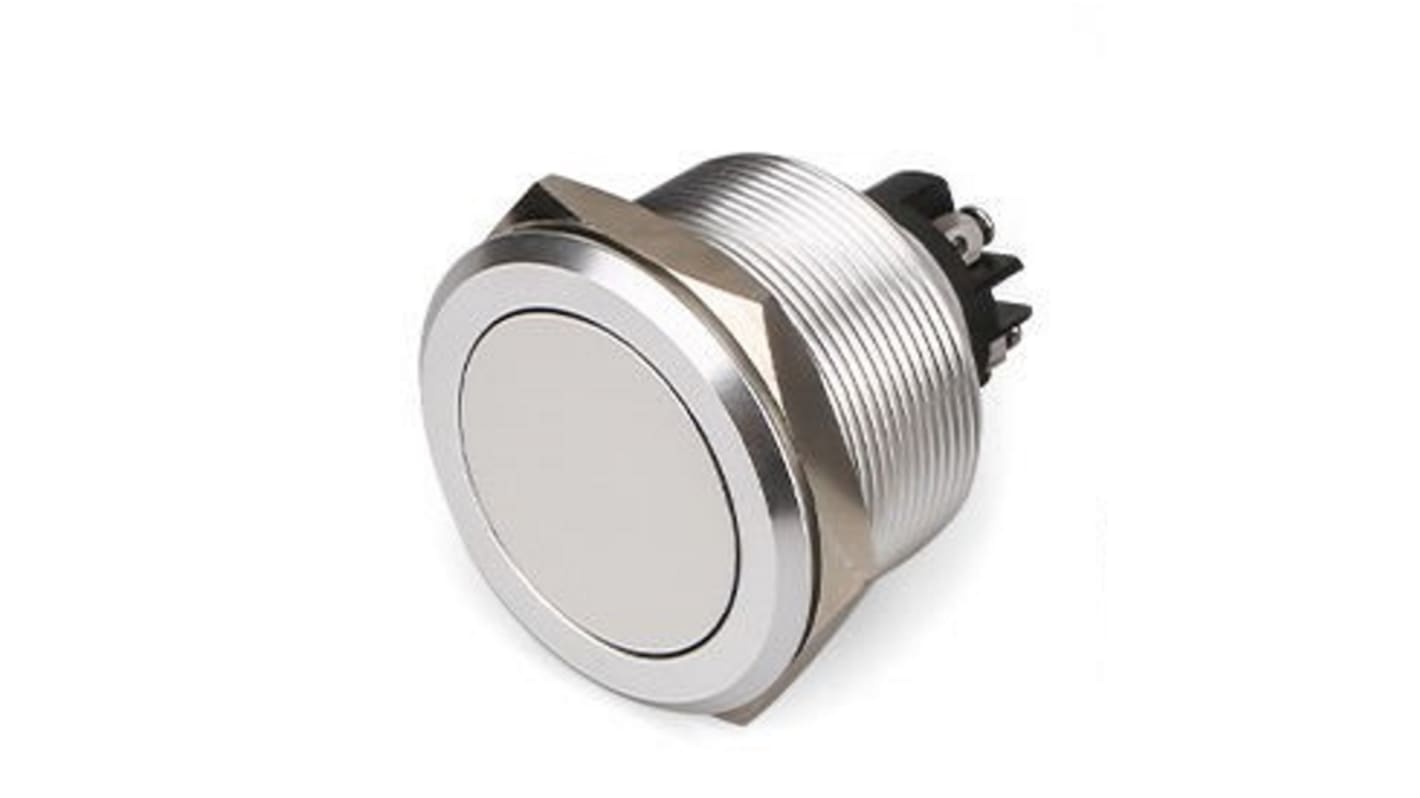 RS PRO Push Button Switch, Latching, Panel Mount, 25.2mm Cutout, DPST