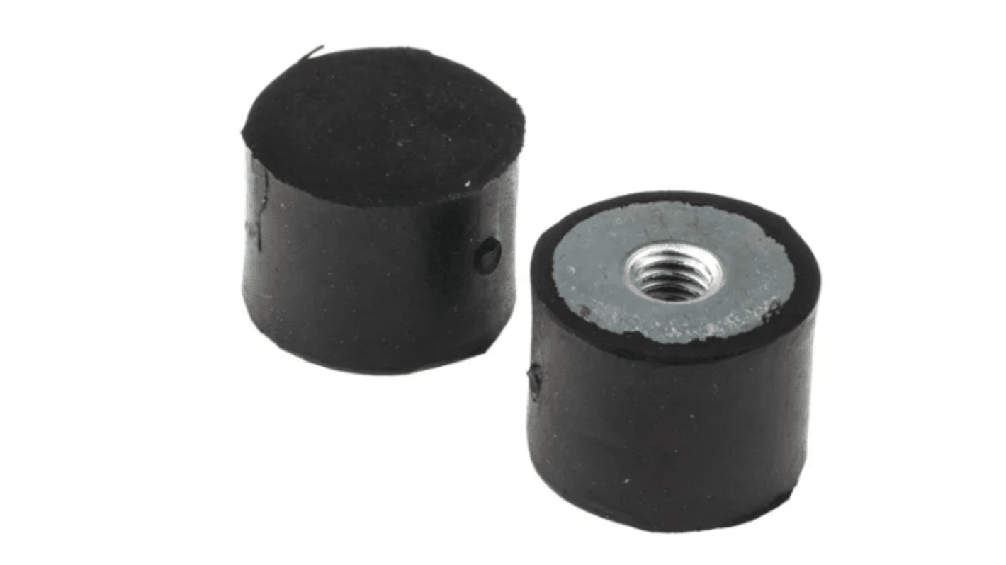 FIBET M6 Anti Vibration Mount, Female Buffer Foot