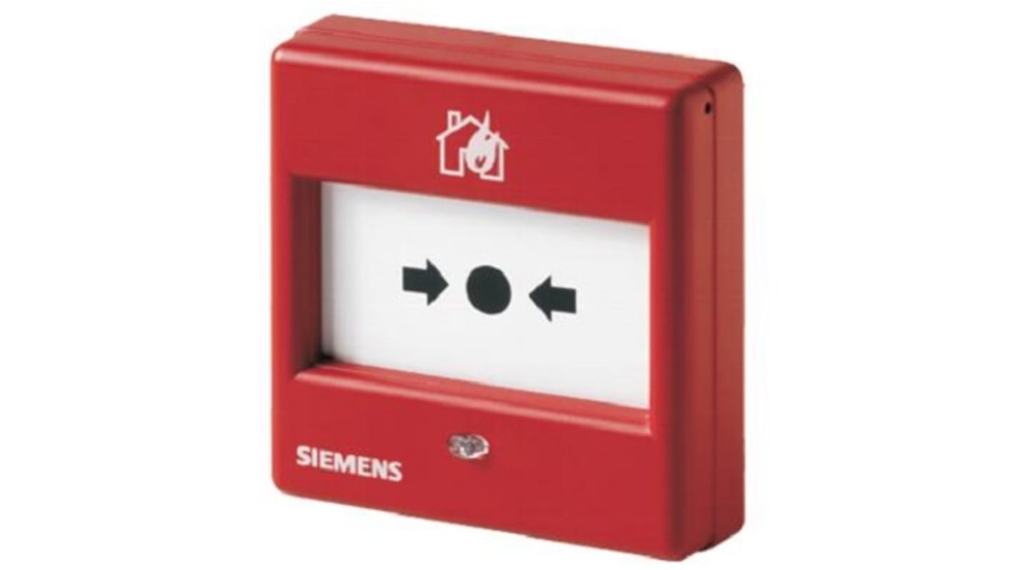 Siemens Cerberus FIT Brandwarn-Meldestelle, Knopf, Meldestelle für Feueralarm