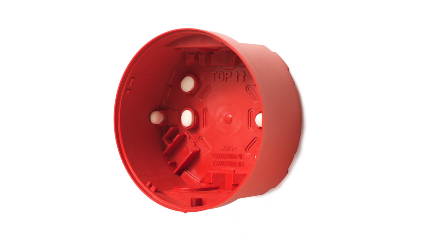 Siemens Cerberus FIT Montagesockel 33 V Rot, für FDS22x Signalgeber, Tiefer Sockel, IP65, LED