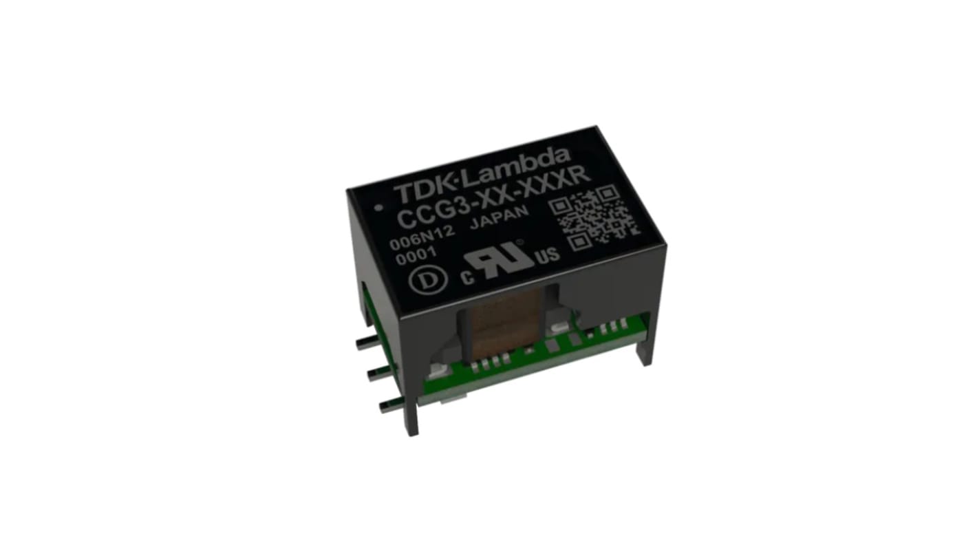 TDK-Lambda CCG DC-DC Converter, 3.3V dc/, 4.5 → 18 V dc Input, 2.64W, Through Hole