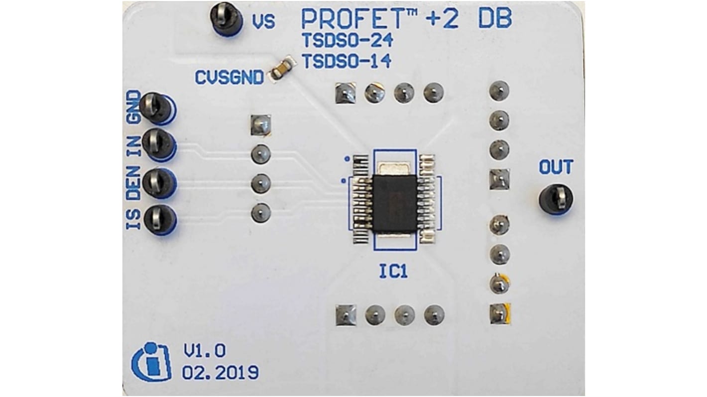 Płytka ewaluacyjna Infineon Wykrywanie prądu po stronie wysokiej Płytka rozszerzająca Płyta główna PROFET™2 12 V.