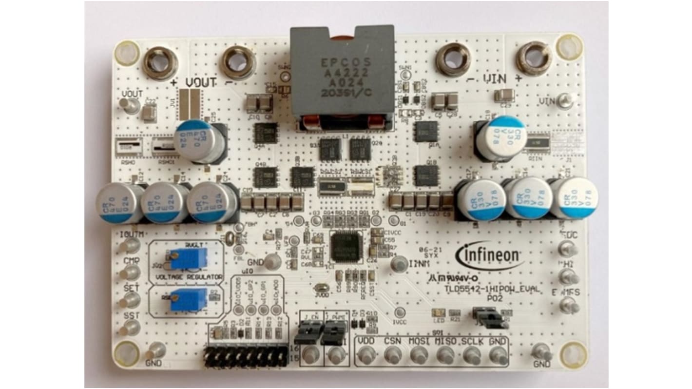 Placa de evaluación Regulador reductor Infineon TLD5542-1HIPOW_EVAL - TLD55421HIPOWEVALTOBO1