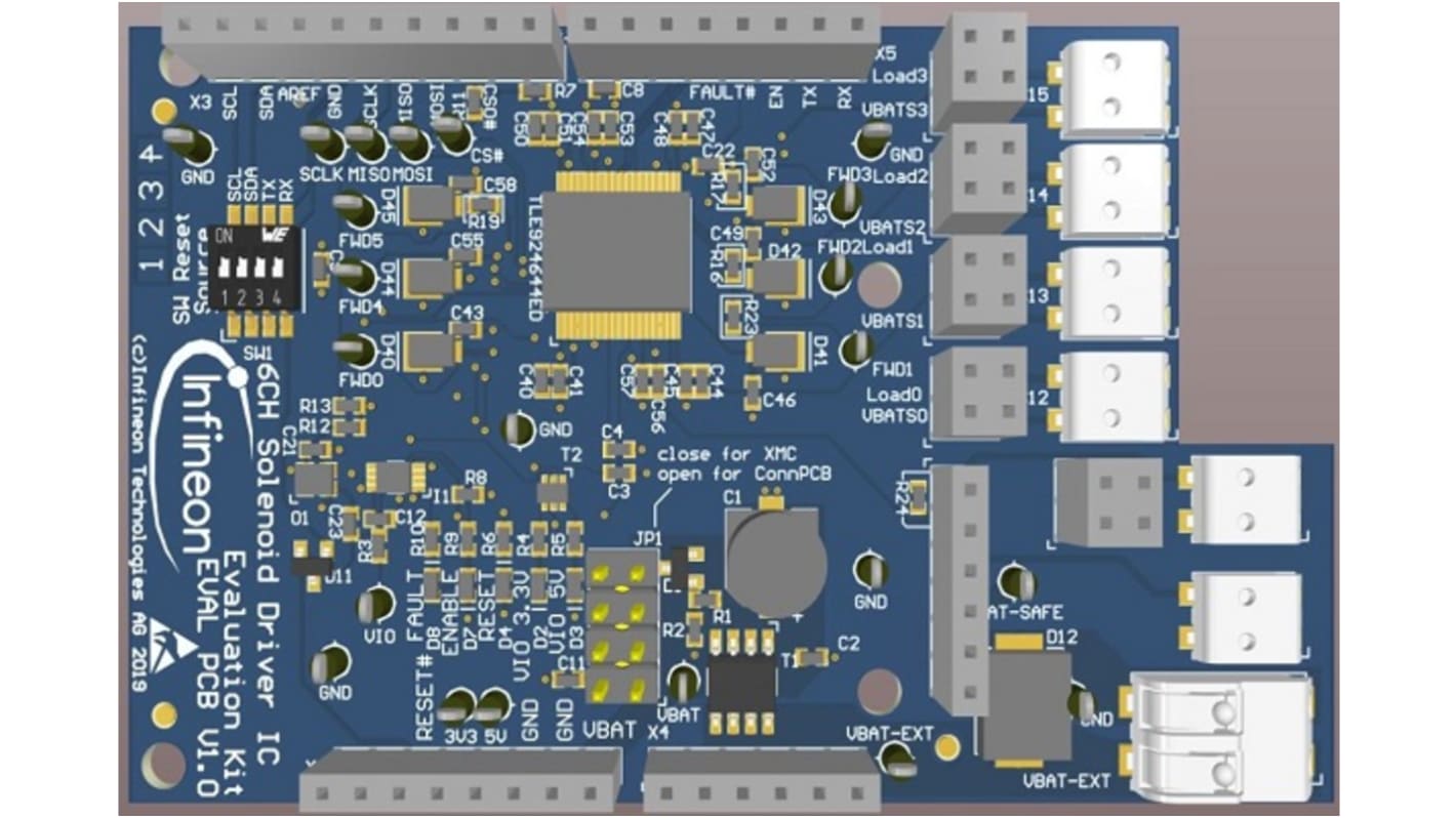 Infineon TLE92466EDEVALBOARDTOBO1 Arduino UNO Evaluierungsplatine