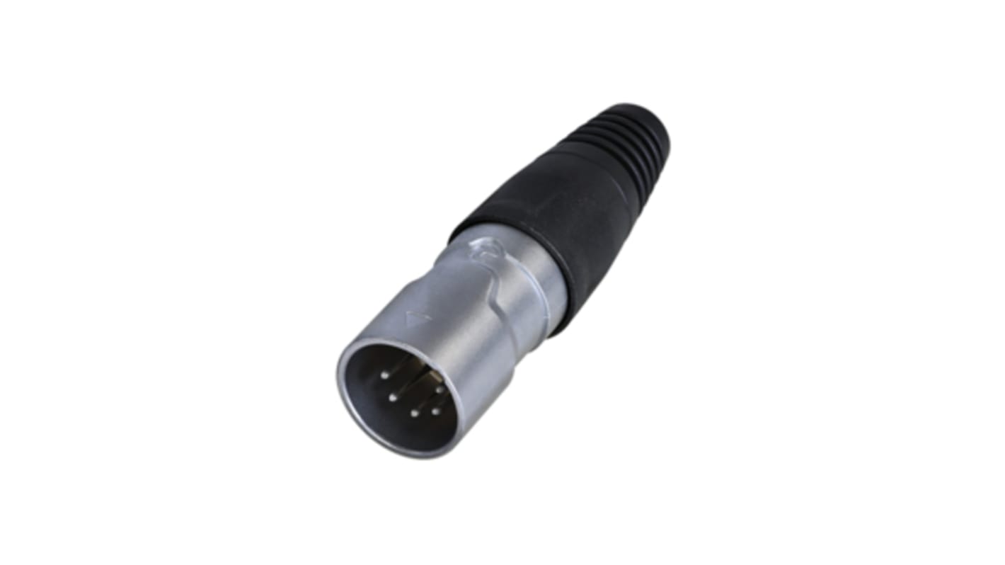 Re-An Products Socket Mount XLR Connector, Male, IP65, 5 Way