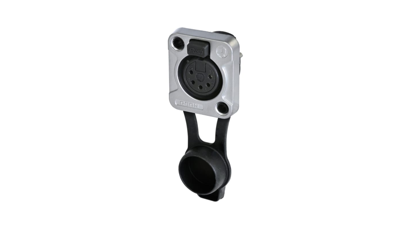 Re-An Products Socket Mount XLR Connector, Female, IP65, 5 Way