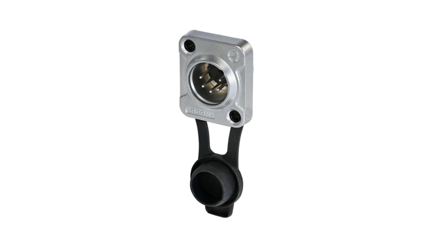 Re-An Products Stecker Gerade 5-polig Buchsenbefestigung Silber XLR-Steckverbinder