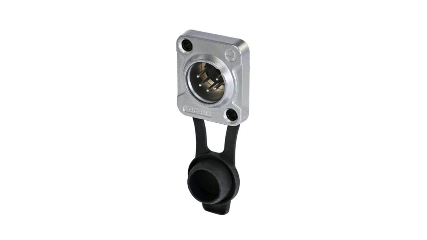 Re-An Products Socket Mount XLR Connector, Male, IP65, 5 Way