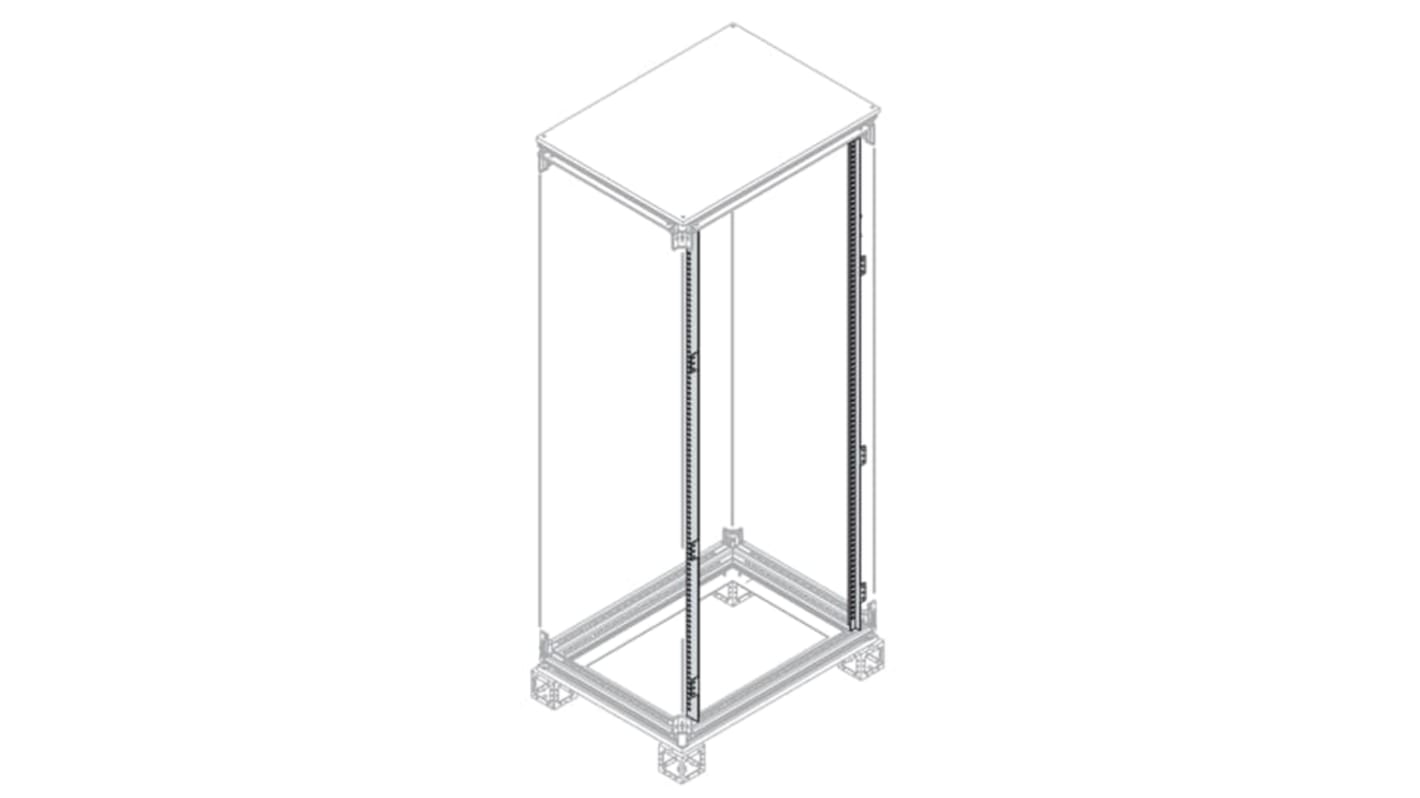 ABB IS2 Series Galvanised Steel Upright, 55.3mm W, 1.8m L For Use With IS2 Enclosures