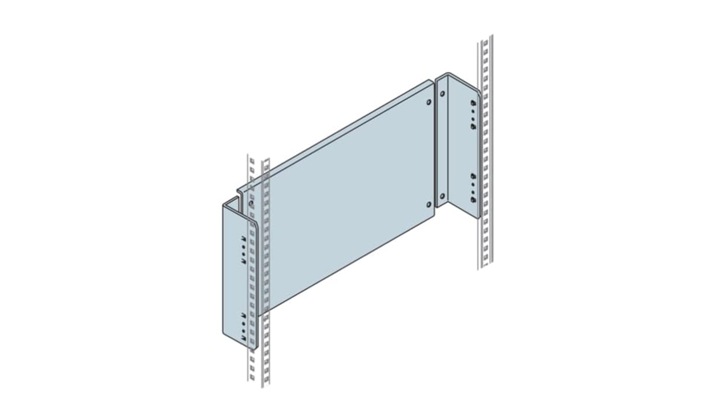 ABB Stahl Rückplatte, 600mm x 200mm