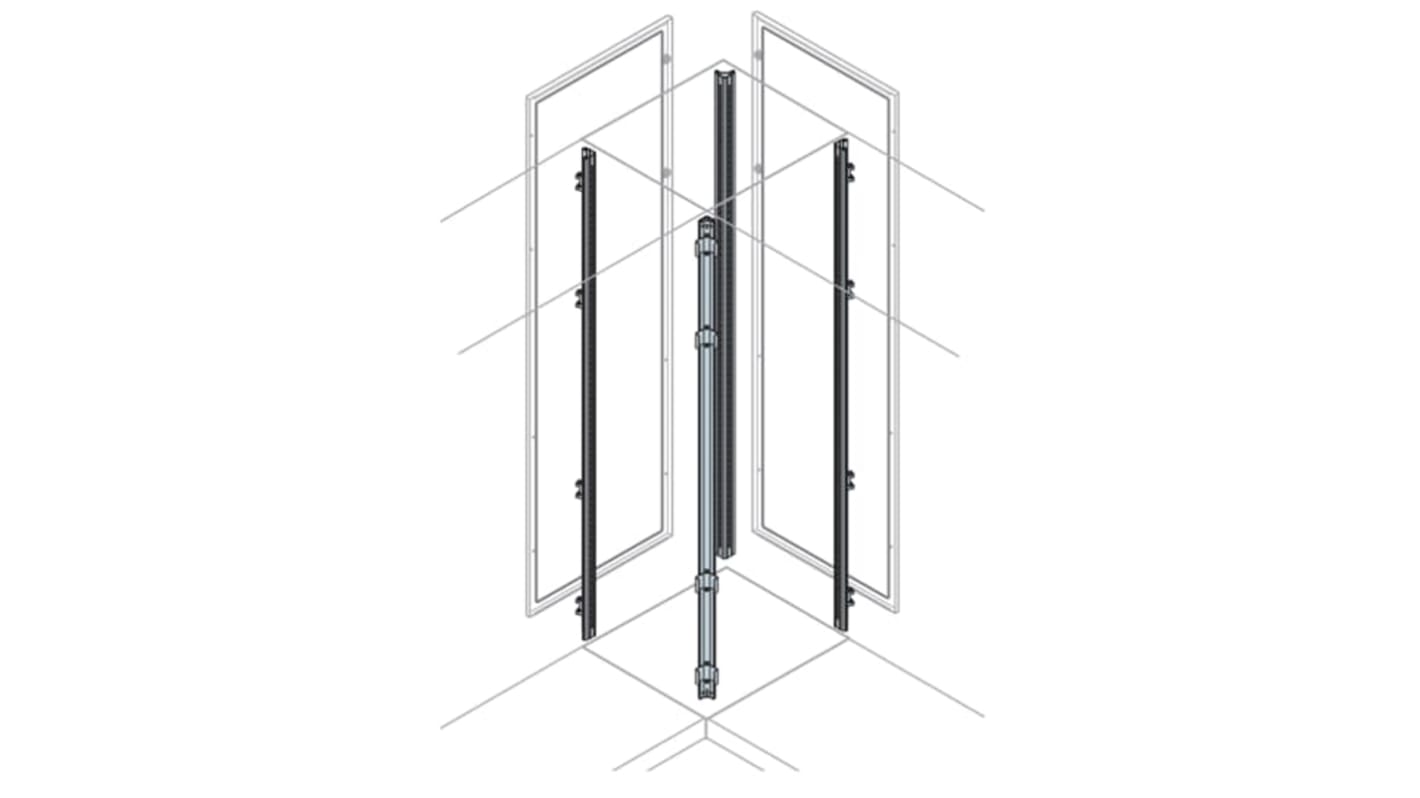 ABB AM2 Series Galvanised Steel Upright, 46.4mm W, 2m L For Use With IS2 Enclosures