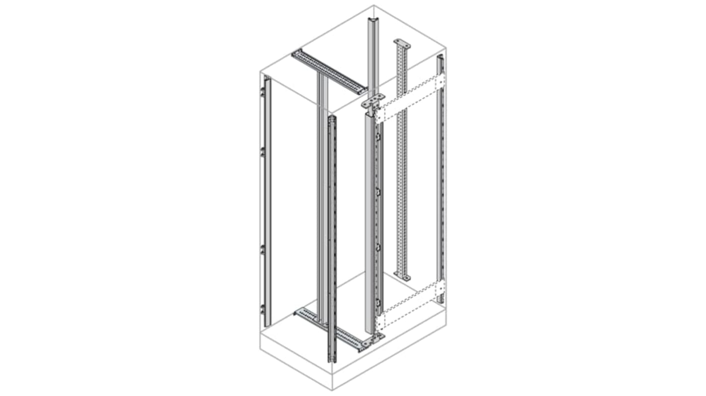 ABB AM2 Series Galvanised Steel Upright, 450mm W, 2.2m L For Use With IS2 Enclosures