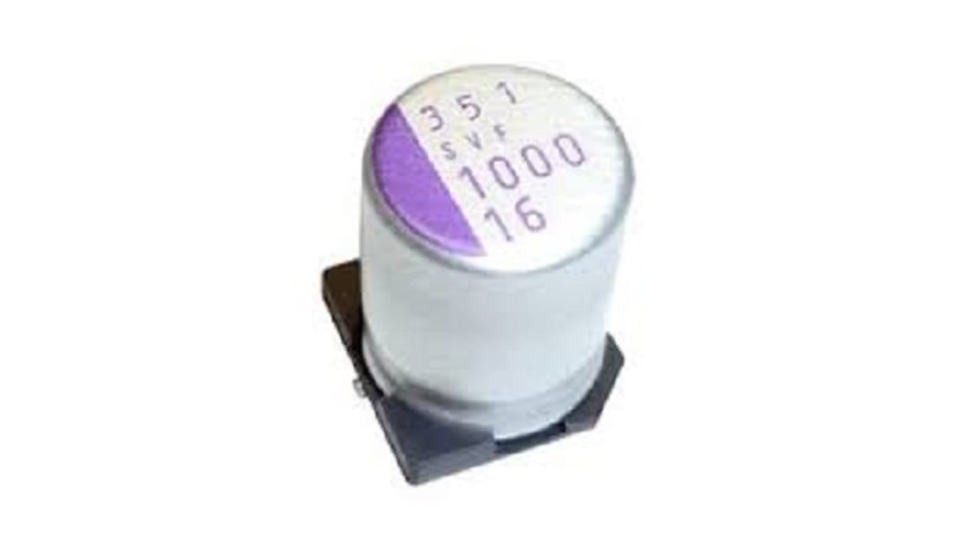 Panasonic 120μF Surface Mount Polymer Capacitor, 35V