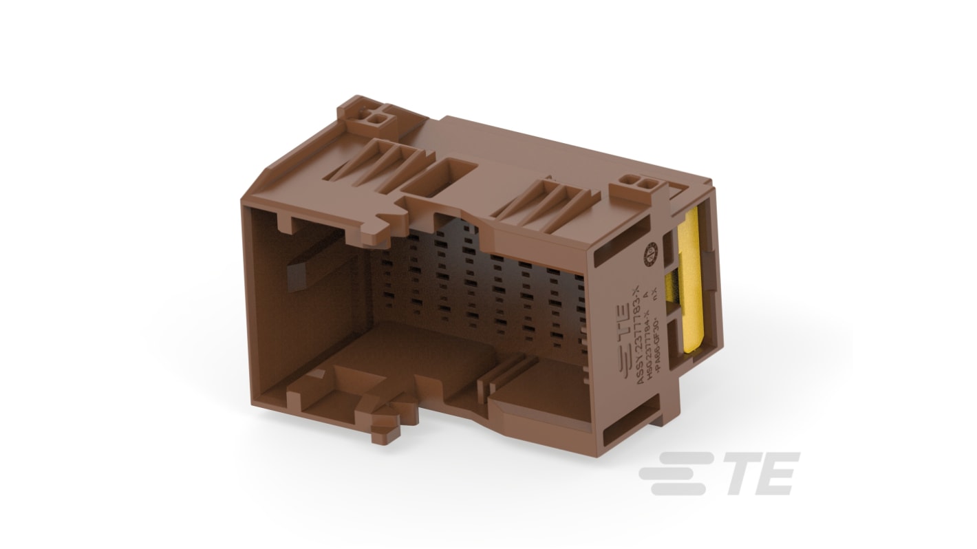 TE Connectivity  Automotive, Kfz-Steckverbinder, Monoblock-Anschluss, Stecker, 36-polig, Braun / 4-reihig, 20A