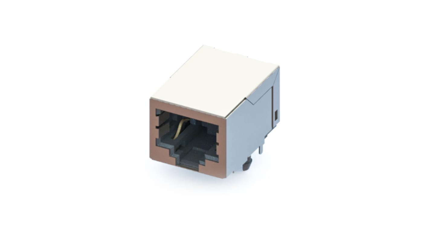 Connettore RJ45 Femmina Yamaichi, 1 via, Montaggio PCB