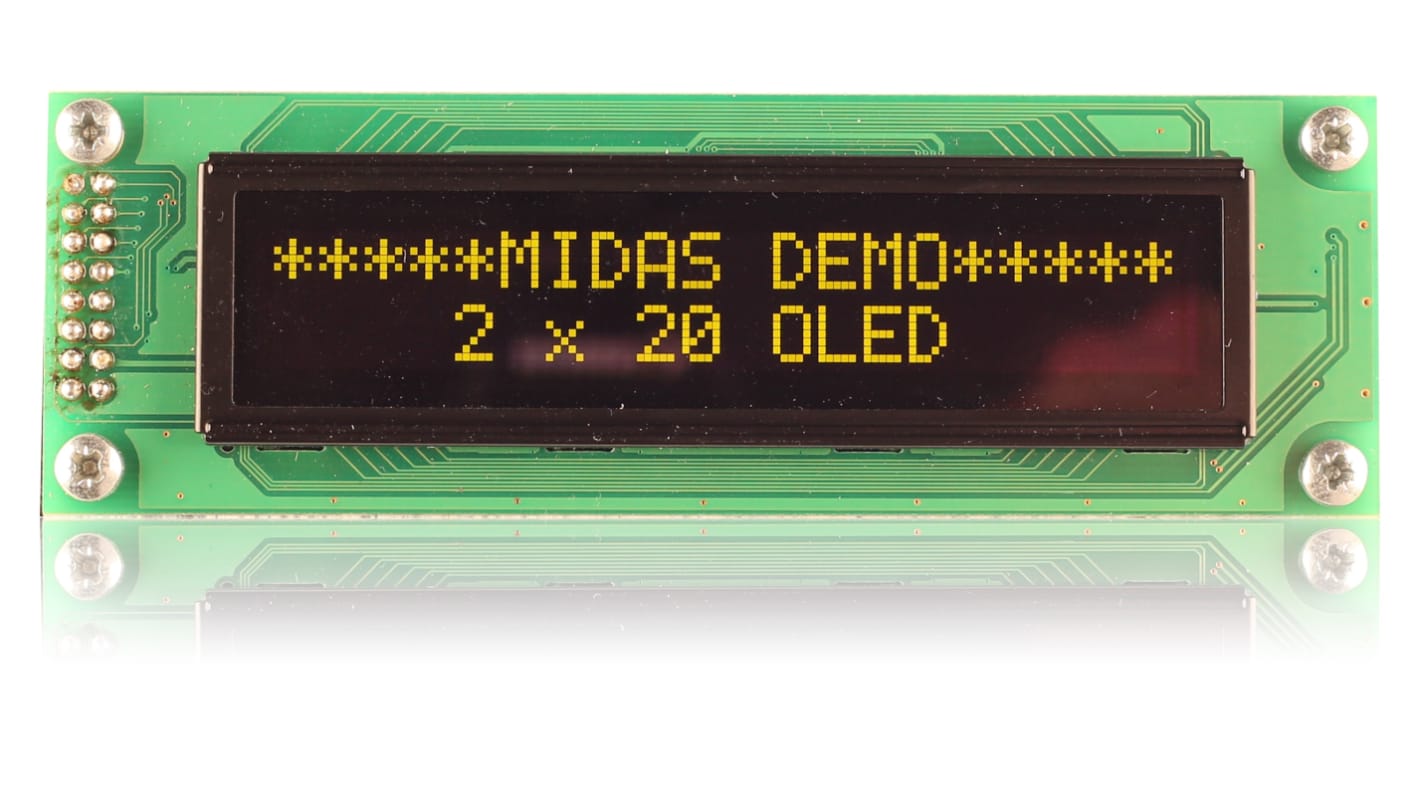 Midas Yellow OLED Display COB Parallel Interface