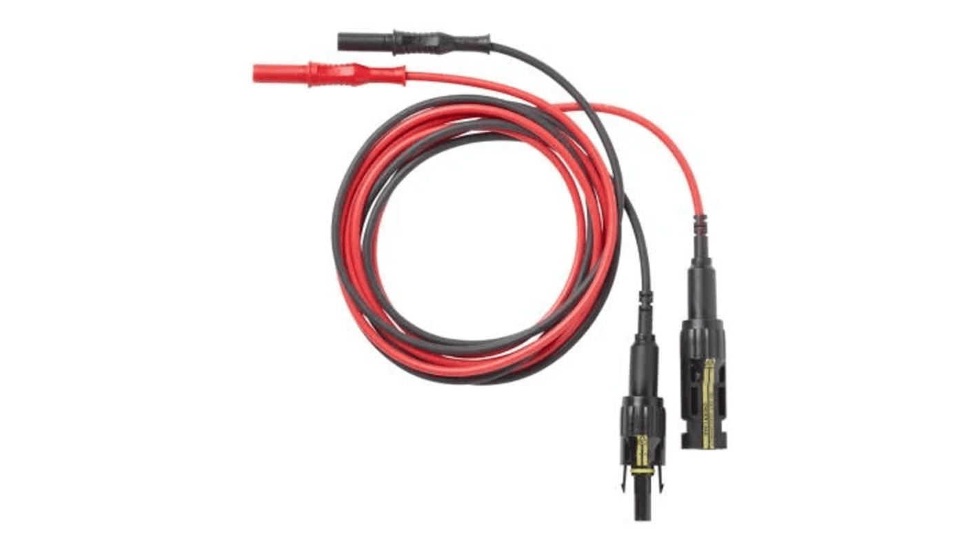 PVLEAD1 Fluke Test Leads, 20A, 1 kV ac/dc, 600 V ac/dc, Black, Red, 1