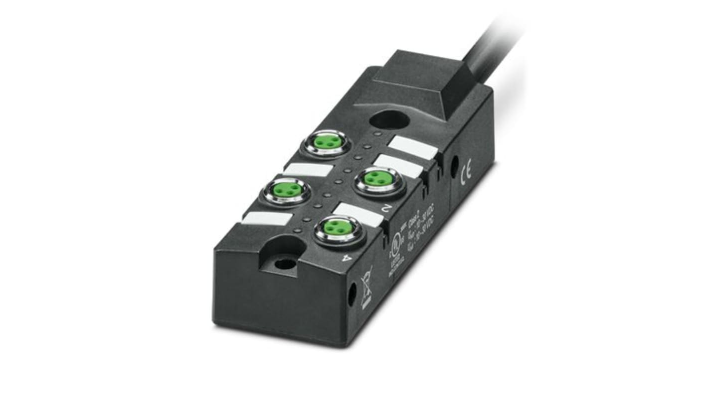 Phoenix Contact SACB Series Sensor Box, M8, 3 way, 4 port