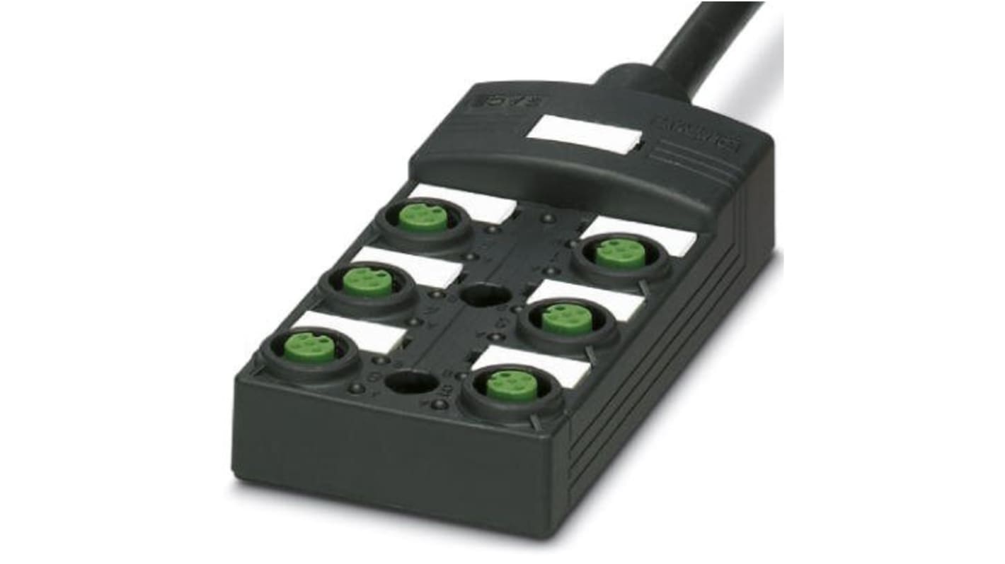 Phoenix Contact SACB Sensor-Box 6 Anschlüsse 5 Auslässe M12