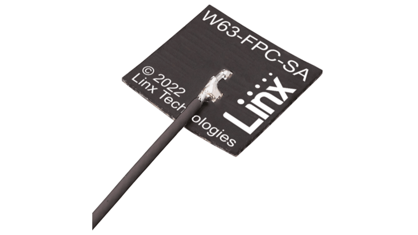 Mindenirányú Linx Dipól WiFi antenna Ragasztó ANT-W63- FPC- SAH100UF NYÁK Belső U.FL 100mm Anya 6.3dBi WiFi LFPCW63