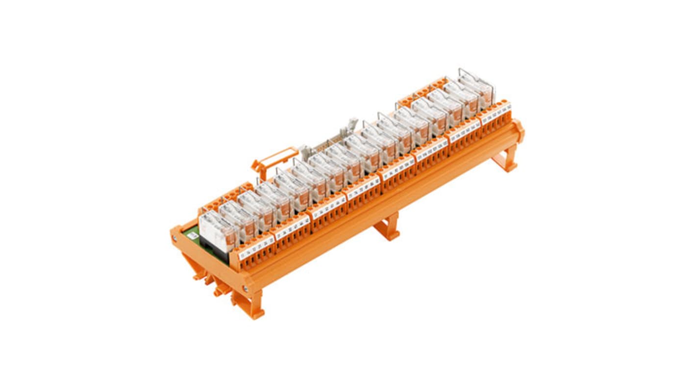 Module de relais d'interface Weidmuller 9444, 24V c.c., 1 RT, montage Fixation par vis