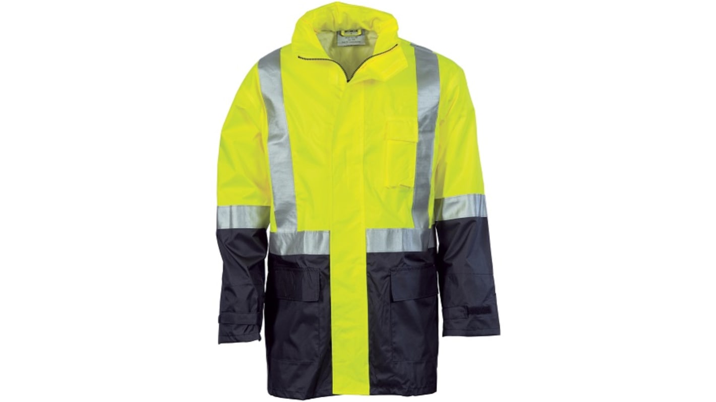 DNC 3879 Yellow/Navy Unisex Hi Vis Jacket, XXL