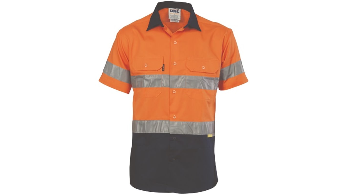 DNC 3887 Orange/Navy Hi Vis Polo Shirt