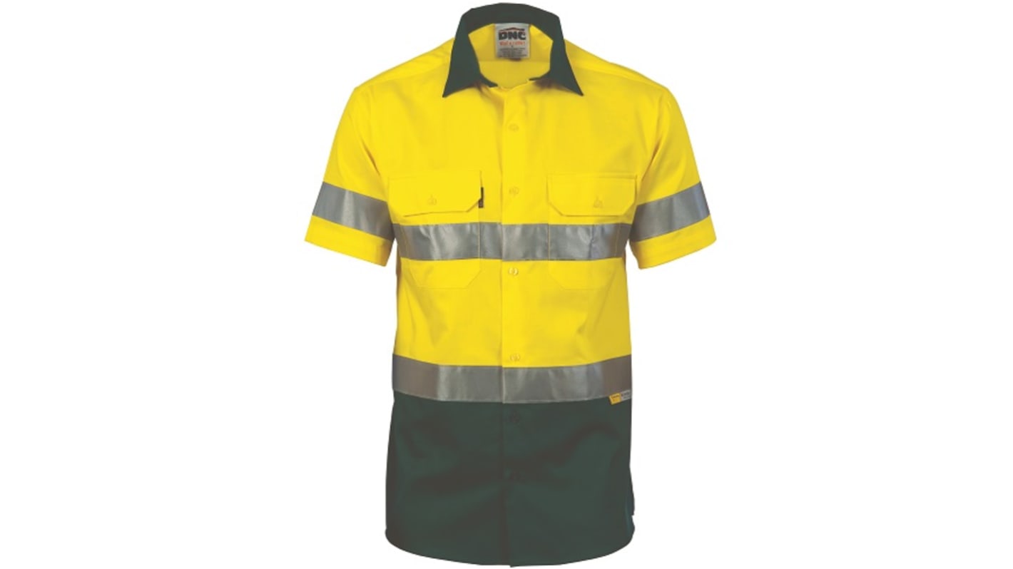 DNC 3887 Green, Yellow Hi Vis Polo Shirt