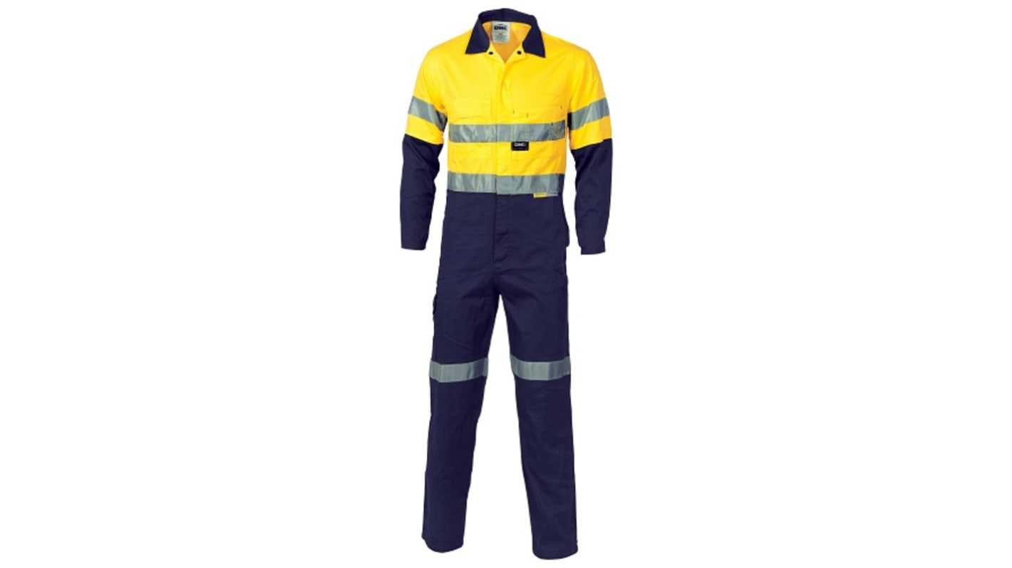 DNC Yellow/Navy Hi Vis Overalls, 102R