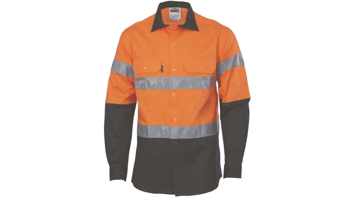 DNC 3966 Orange/Navy Hi Vis Polo Shirt