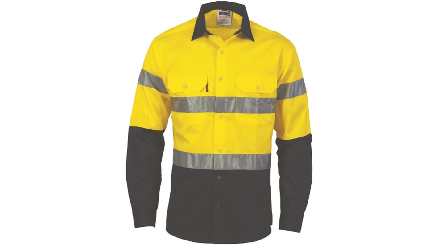 DNC 3966 Yellow/Navy Hi Vis Polo Shirt